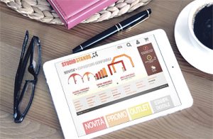 navigazione e-commerce tramite tablet