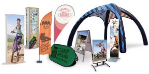 Espositori per eventi ciclistici
