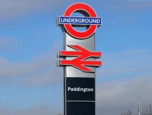 Totem informativo a Londra
