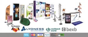Soluzioni espositive in cashback world, barter, acquisto e noleggio